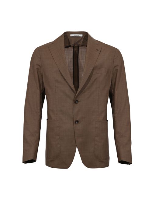 Giacca monopetto Montecarlo in misto lana e seta Marrone Tagliatore | 1SMC22K 520109 M3240694